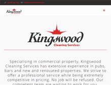 Tablet Screenshot of kingswoodcleaning.ie